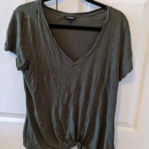 Ladies express tie shirt